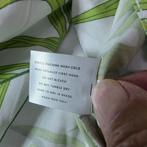 PIYAMA Abigail Pajama Sleep Set XXXL Shorts w/Short Sleeve Top Green/White Palm - Picture 7 of 13